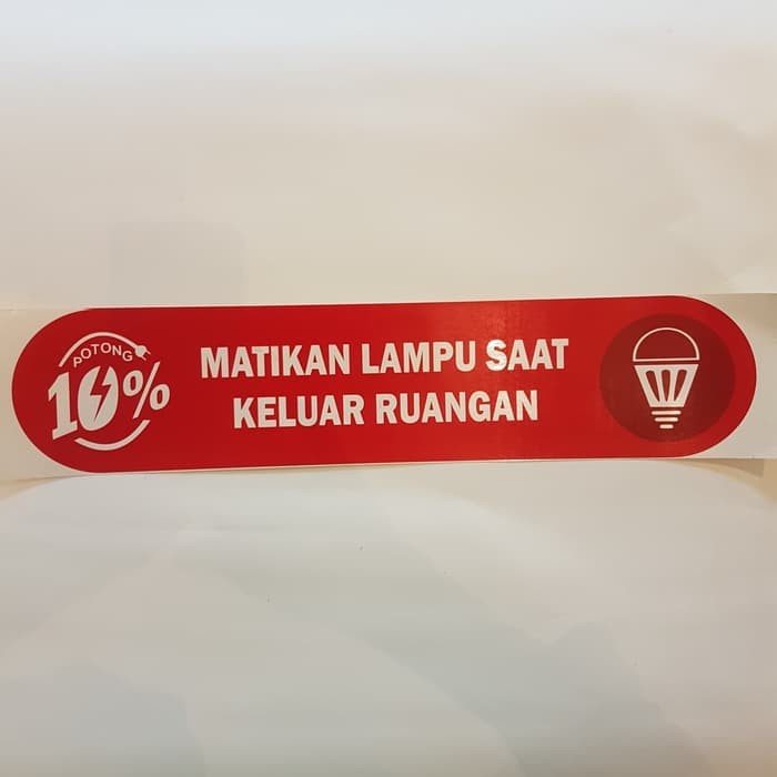

LABEL STICKER K3 SAFETY MATIKAN LAMPU 45CMX10CM HEMAT LISTRIK STIKER