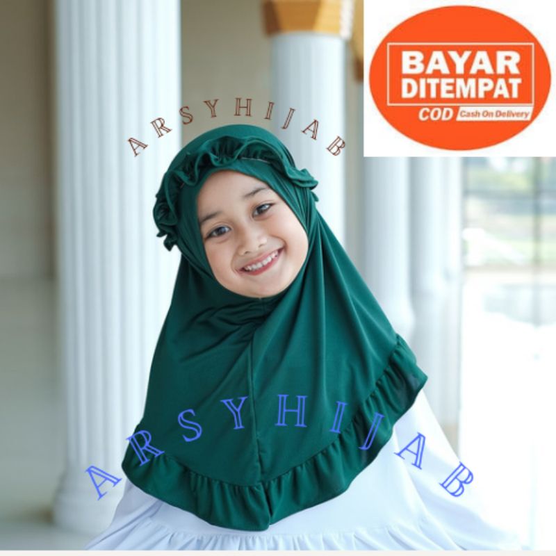 jilbab anak curly 3-6thn