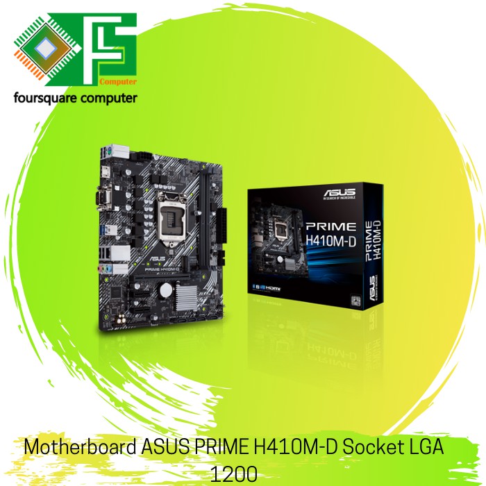 Motherboard ASUS PRIME H410M-D Socket LGA 1200 | H410M Socket LGA 1200 | Motherboard Intel