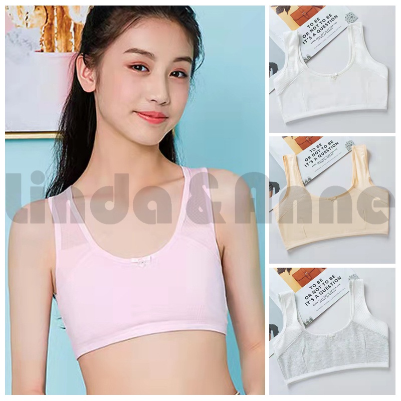 Miniset Remaja Perempuan Polos Bahan Katun Import - Miniset Bra Wanita