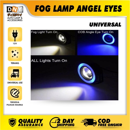 FOGLAMP ANGEL EYES FOGLAMP 89MM FOGLIGHT ANGEL EYES FOG LAMP / LAMPU FOG LAMP MOBIL / MOTOR HARGA PER SET ISI 2