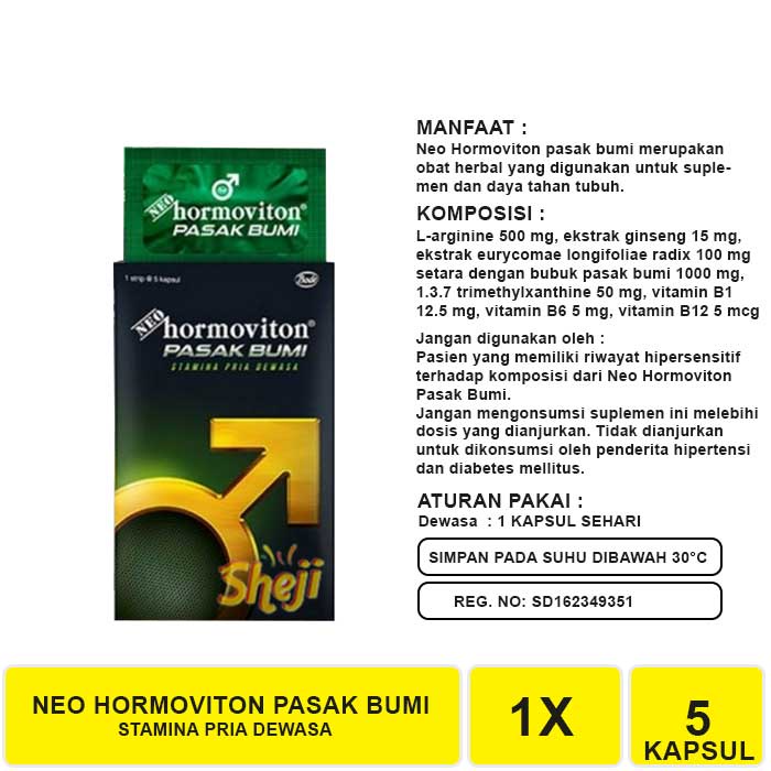 NEO HORMOVITON PASAK BUMI 1 STRIP ISI 5 KAPSUL