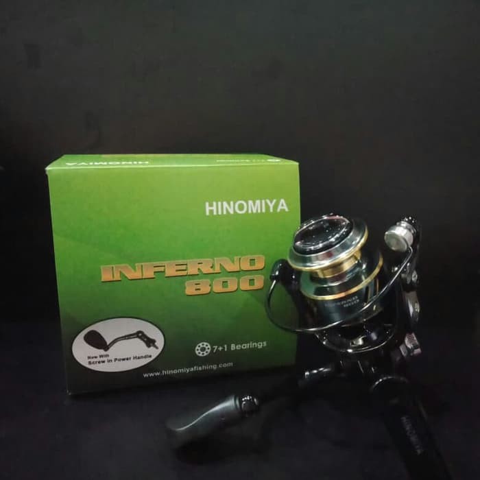 reel pancing hinomiya inferno 800 UL biasa atau power handle murah laris semarang