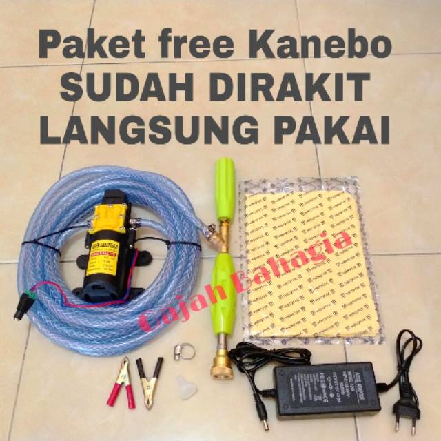 Alat steam Pompa DC set paket mesin cuci ac motor mobil steam portable