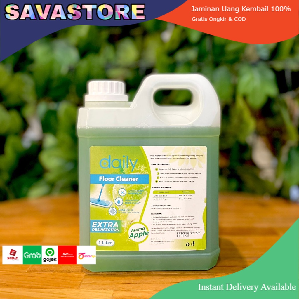 CAIRAN PEMBERSIH LANTAI EXTRA DESINFEKTAN 1 LITER AROMA APEL