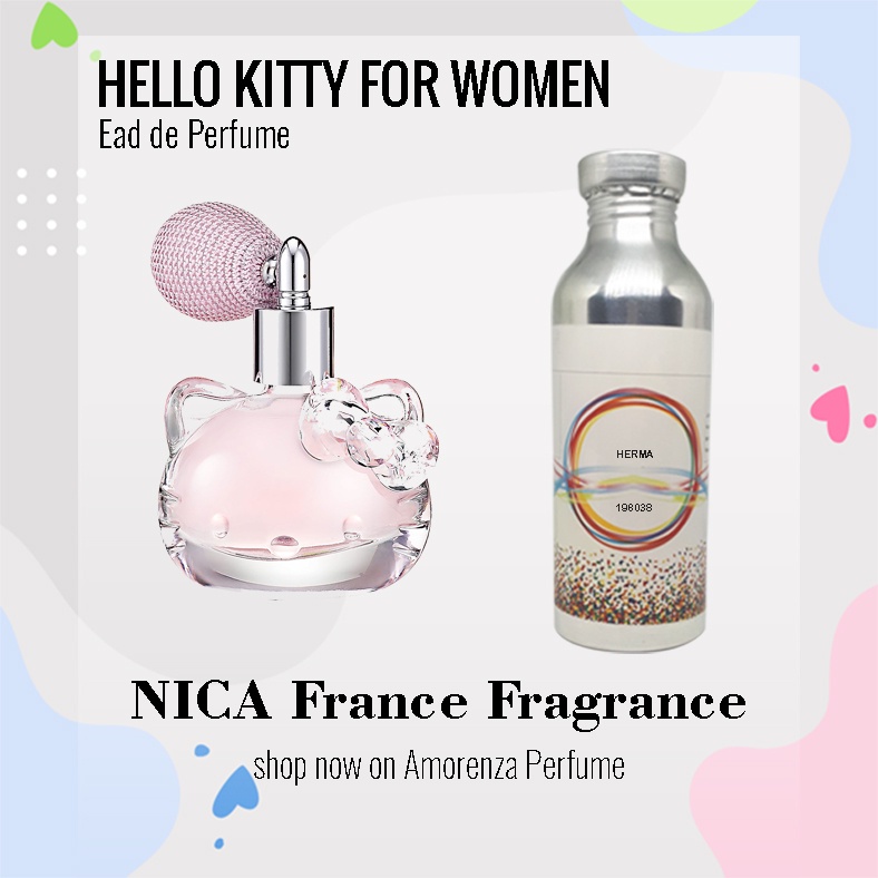 Bibir Parfum Murni HELL0 KITTY F0R W0MEN - POUPEE Nica Fragrance 500ml Segel Pabrik