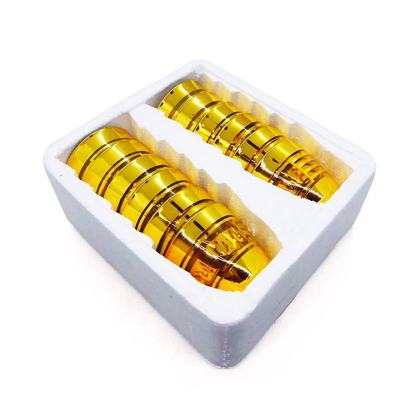 Gelas Cucing - 12 pcs GOLD / gelas zam zam / gelas oleh oleh Haji