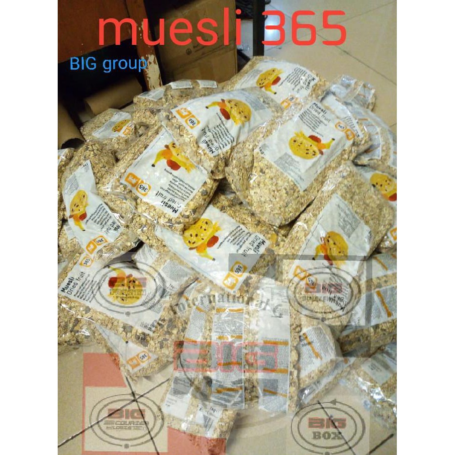 

muesli dried fruit granola kemasan 1 kg