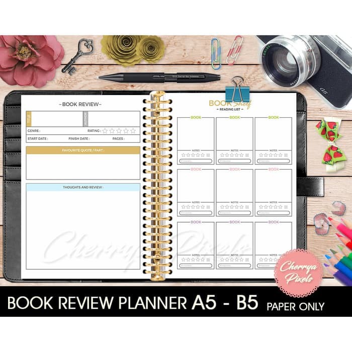 

Unik Book Review - Kertas Planner A5 /B5 - Loose Leaf Paper - Paper only - Kertas A5 Diskon