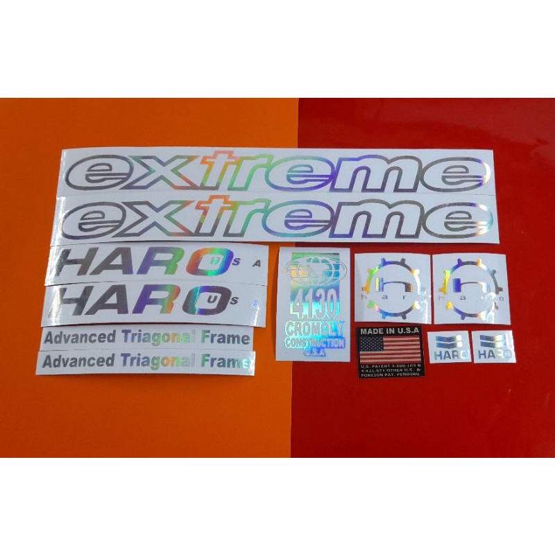 Stiker Sepeda Haro Extreme Hologram