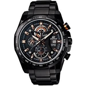 Casio Men's Edifice EFR523BK-1AV Black Stainless - Jam Tangan pria