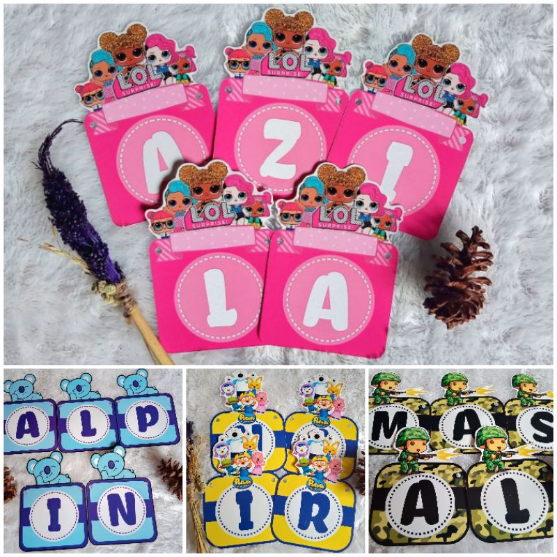 Bunting Flag/Bunting Flag Custom/Baner ulangtahun/bunting flag aqiqah