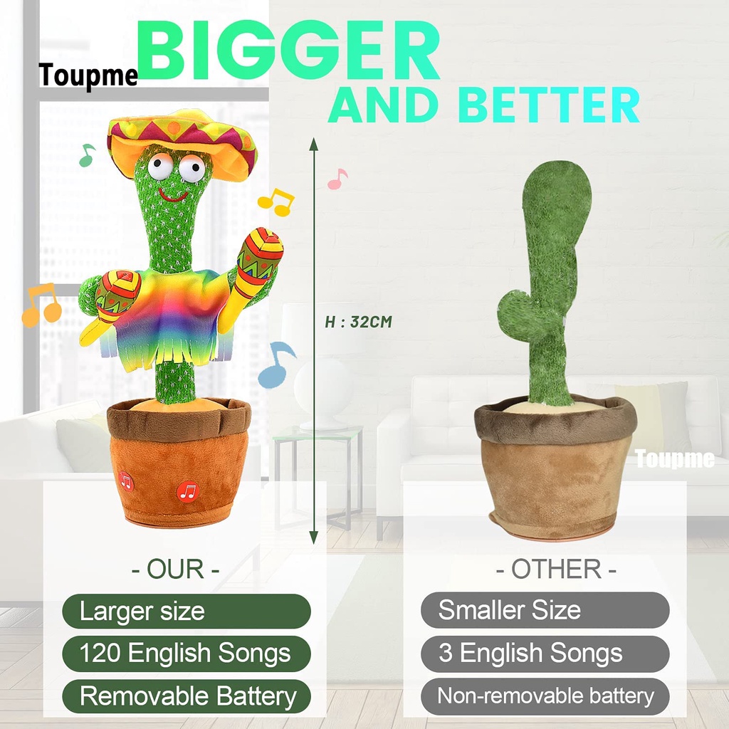 [100%Garansi] Kaktus Goyang Bicara Boneka Kaktus Goyang Cactus Toy Boneka Pintar Mainan Kaktus Bergoyang Kaktus Goyang Bicara Boneka Kaktus Goyang Dan Bicara Dancing Cactus Toy Kaktus Joget Goyang Kaktus Bisa Ngomong/Rekam/Bicara/Dancing