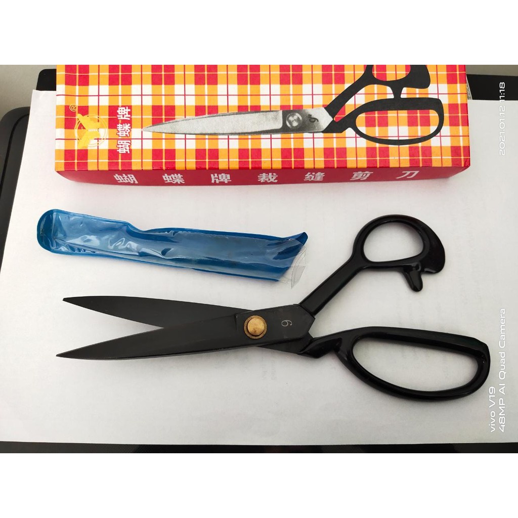 

BUTTERFLY Gunting Jahit no.9 - gunting jait utk pemula belajar menggunting pola baju, bahan kain