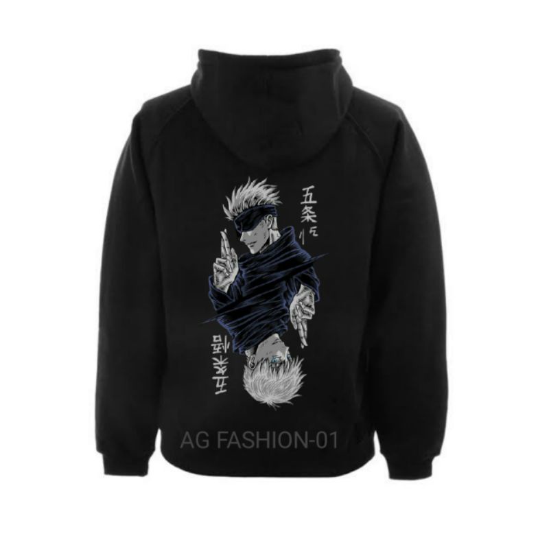 JAKET HOODIE SWEATER ANIME JEPANG JUJUTSU KAISEN GOJO SATORU-SWEATER PRIA-SWEATER ANIME WANITA-ATASA
