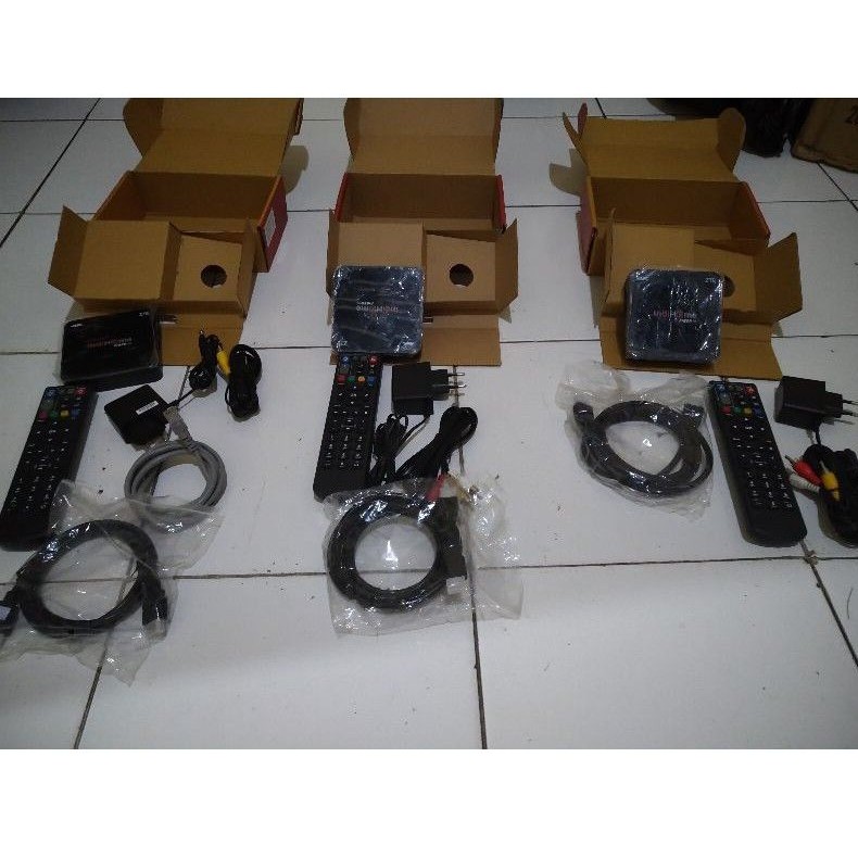 STB SMART TV BOX PAKET 5 UNIT FULLSET  RAM 2 ROOT DAN UNLOCK