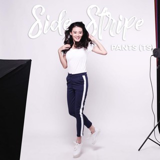 CRG171242 Side Stripe Pants Thick Scuba Pants Celana CRG171242 Side Stripe Pants Thick Scuba Pants Celana