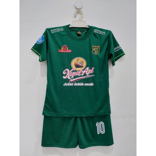 Jersey Persebaya anak 2022-2023 setelan baju bola kids Persebaya Surabaya Bonek Bonita