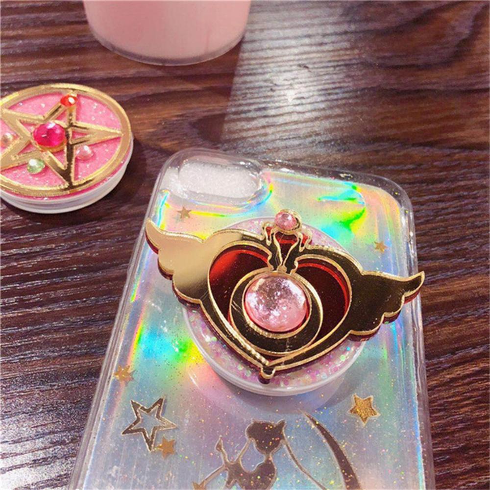 Rebuy Sailor Moon Mobile Stand Phone Accessories Untuk Hadiah Perempuan Holder Standing Gadis Lucu Phone Mount Holder Socket