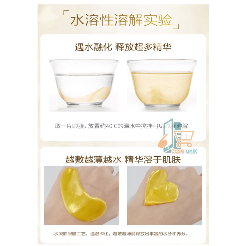 RT24 MASKER MATA CRYSTAL COLLAGEN GEL EYE MASK GOLD MOISTURIZING ANTI AGING PENGHILANG KANTUNG MATA PANDA CS3544