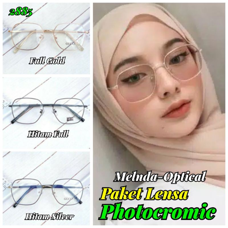 KACAMATA 2885 TERBARU,KACAMATA WANITA PHOTOCROMIC,KACAMATA MINIS ANTIRADIASI