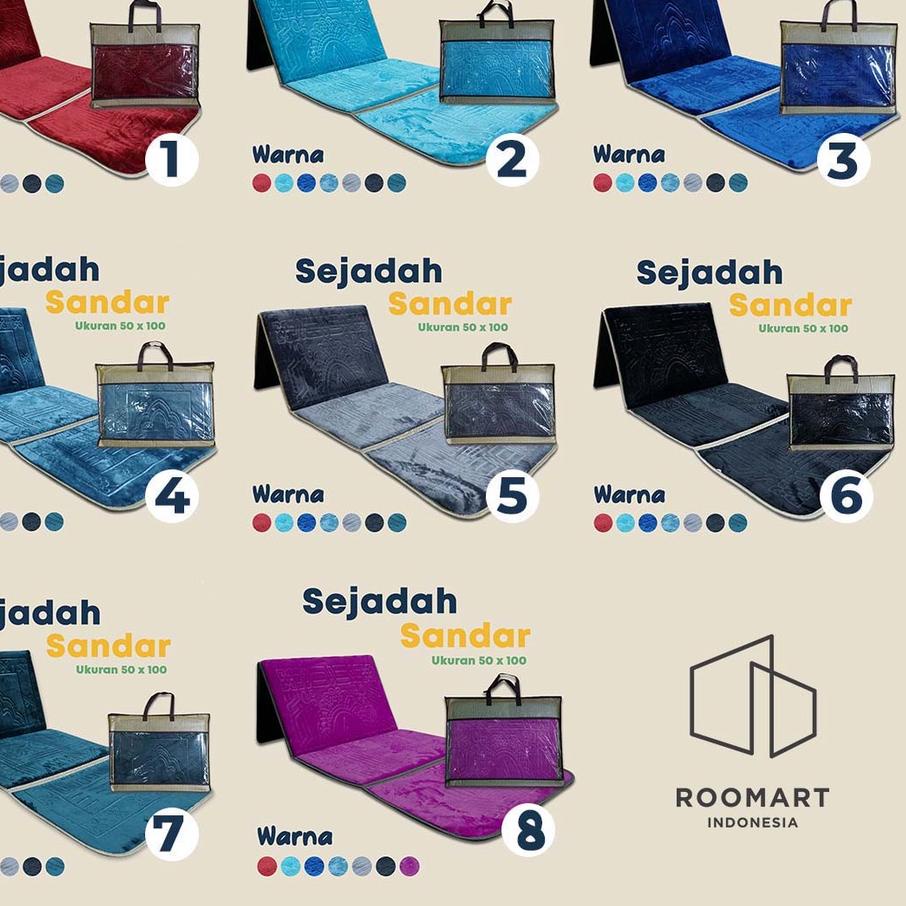 リ Sajadah Sandar Bingkisan Lebaran Ukuran 50x100 Sejadah Alat Shalat Perlengkapan Sholat Solat Ramad