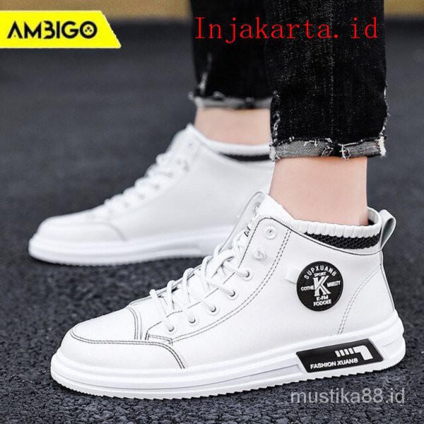 Ambigo Sepatu Kulit Kasual Fashion Sneakers Pria Sepatu Olahraga Sepatu Pria K-Luxus Sneaker New ODP