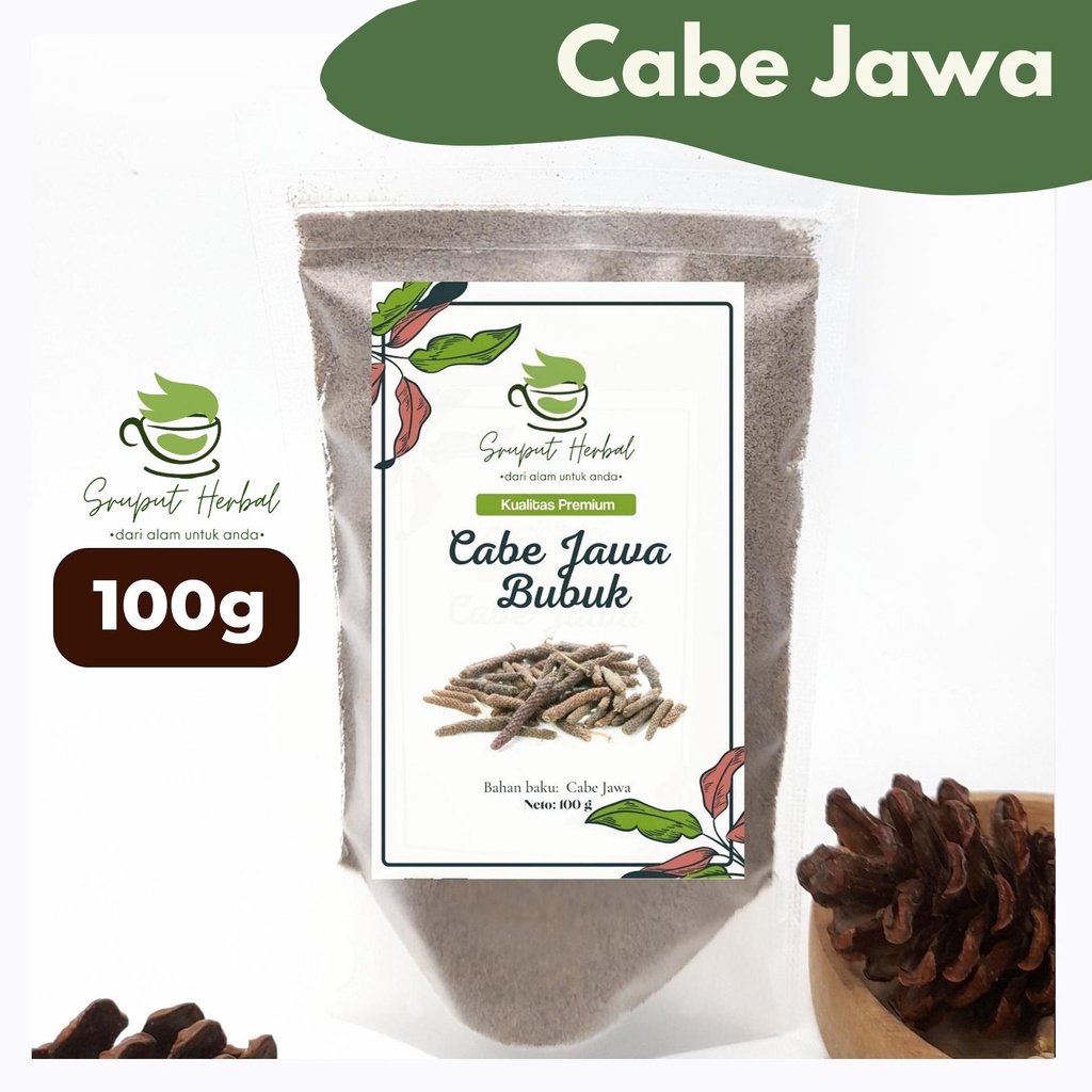 100gr Cabe Jawa Bubuk Cabe Jamu Murni 100% Premium Berkualitas