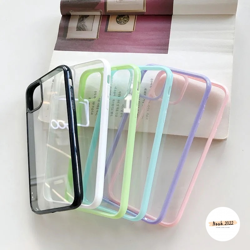 Casing Soft Case Silikon Transparan Untuk iPhone 13 12 11 Pro MAX X XR XS MAX 6 6s 7 8 Plus SE