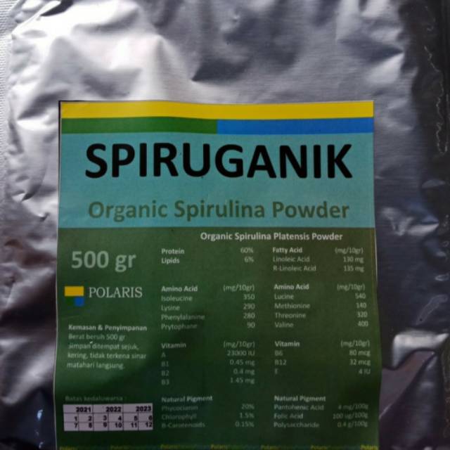 Spiruganik Organic Spirulina Powder 500gr