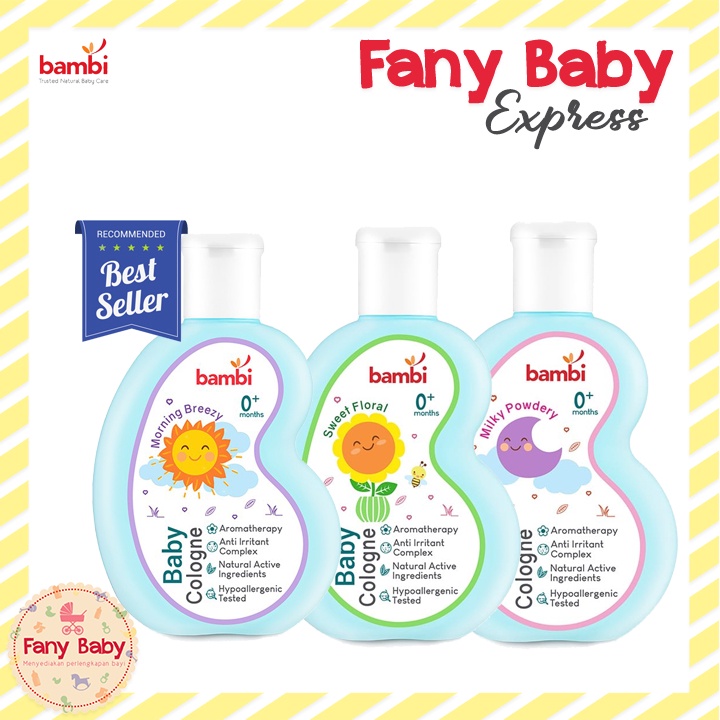 BAMBI BABY COLOGNE WITH CHAMOMILE &amp; ANTI IRRITANT COMPLEX 100ML