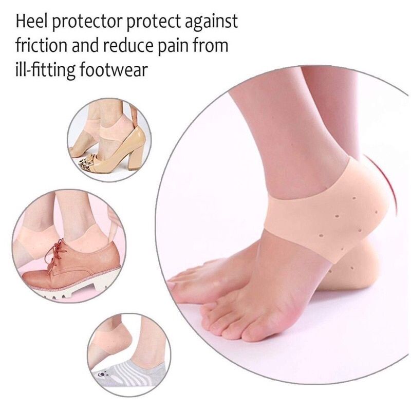 Silikon Pelindung Tumit anti pecah2 / Insole Silikon Elastis