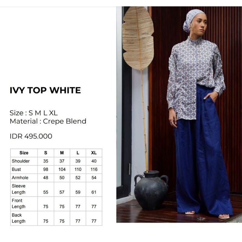 IVY TOP WHITE || ALEZA LABEL