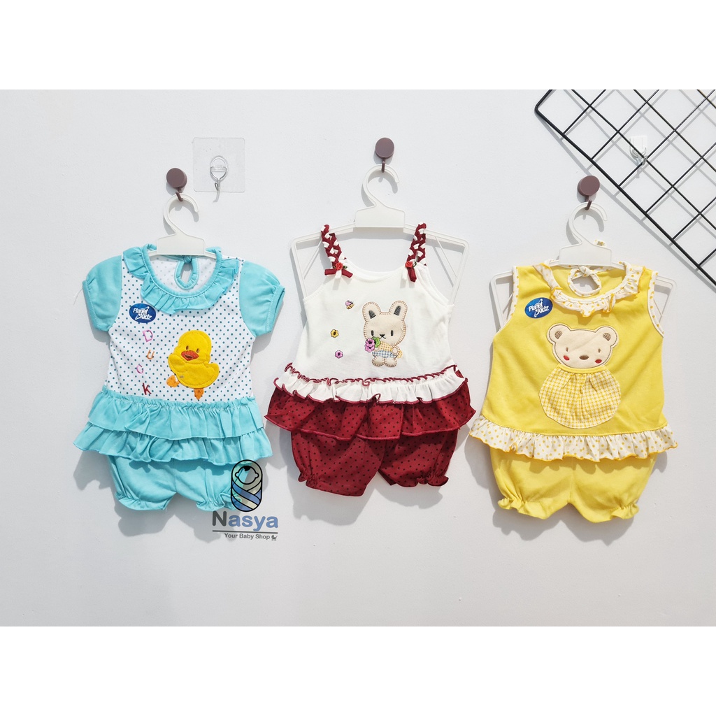 [P-074] Dress Bayi Usia 0-6 Bulan / Baju Bayi Perempuan (ISI 3)