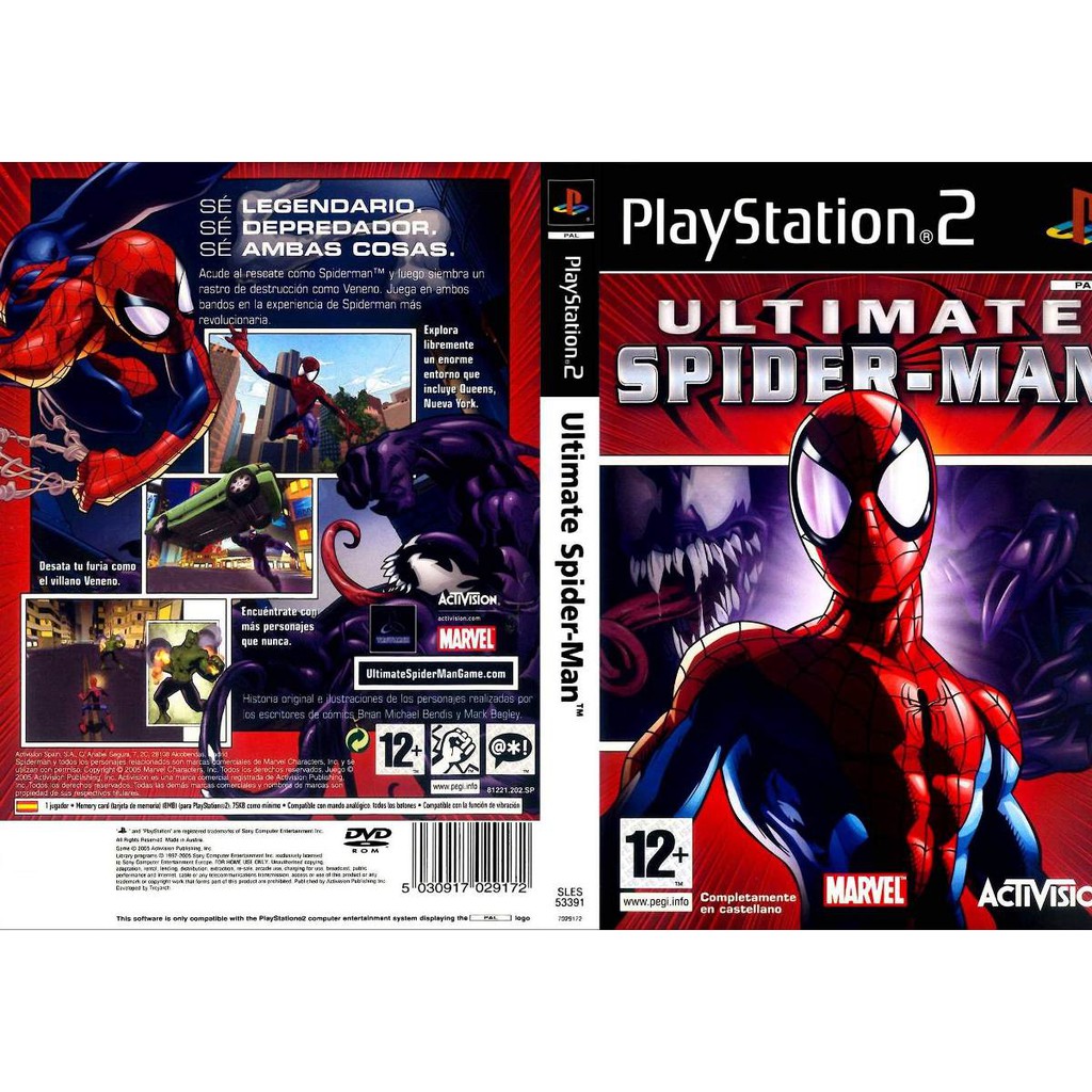 Kaset Ps2 Ultimate Spiderman