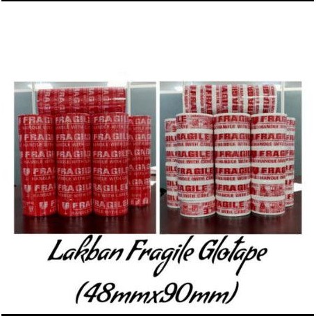 

LAKBAN FRAGILE GLOTAPE (48MMX90MM) PALING MURAH ISI 6 PCS