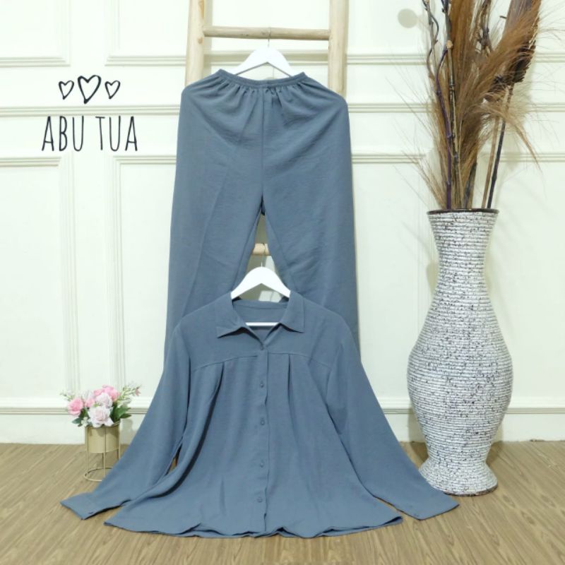 KEMEJA CRINCLE/SETCEL POLOS/KEMEJA WANITA