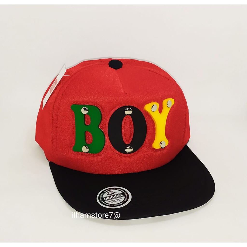 Topi Paku Karakter Anak Desain Motif BOY New Model/Topi Anak Keren/Topi Anak karakter Timbul