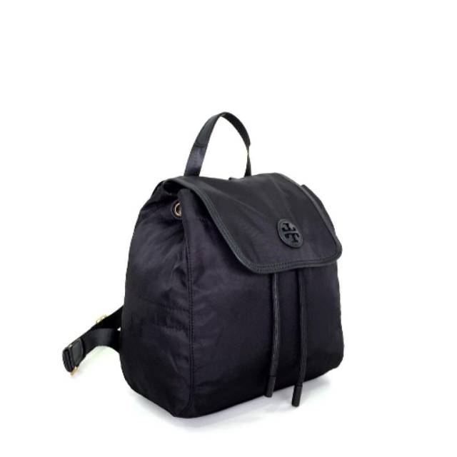 TORY BURCH Scout Nylon Backpack flap hitam black tas Original authentic asli
