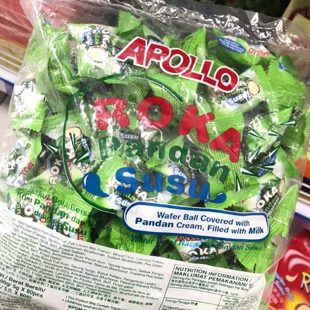 

Apollo Roka Rasa Pandan Susu Isi 80pcs Malaysia