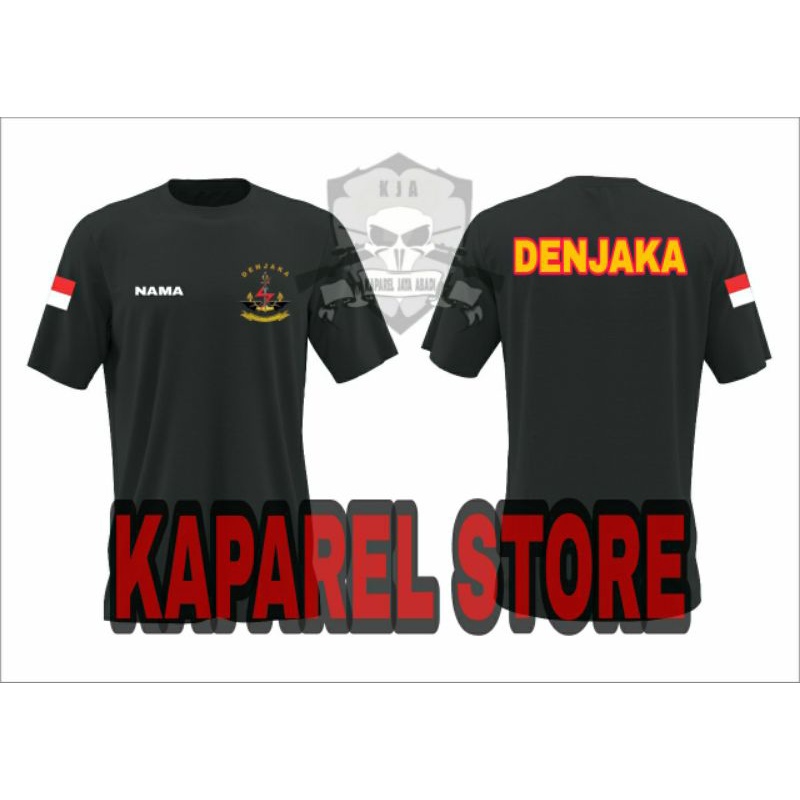 Kaos Denjaka/Baju denjaka/Atasan Pria Wanita Denjaka Lengan Pendek logo Denjaka Kaos Denjaka Terbaru