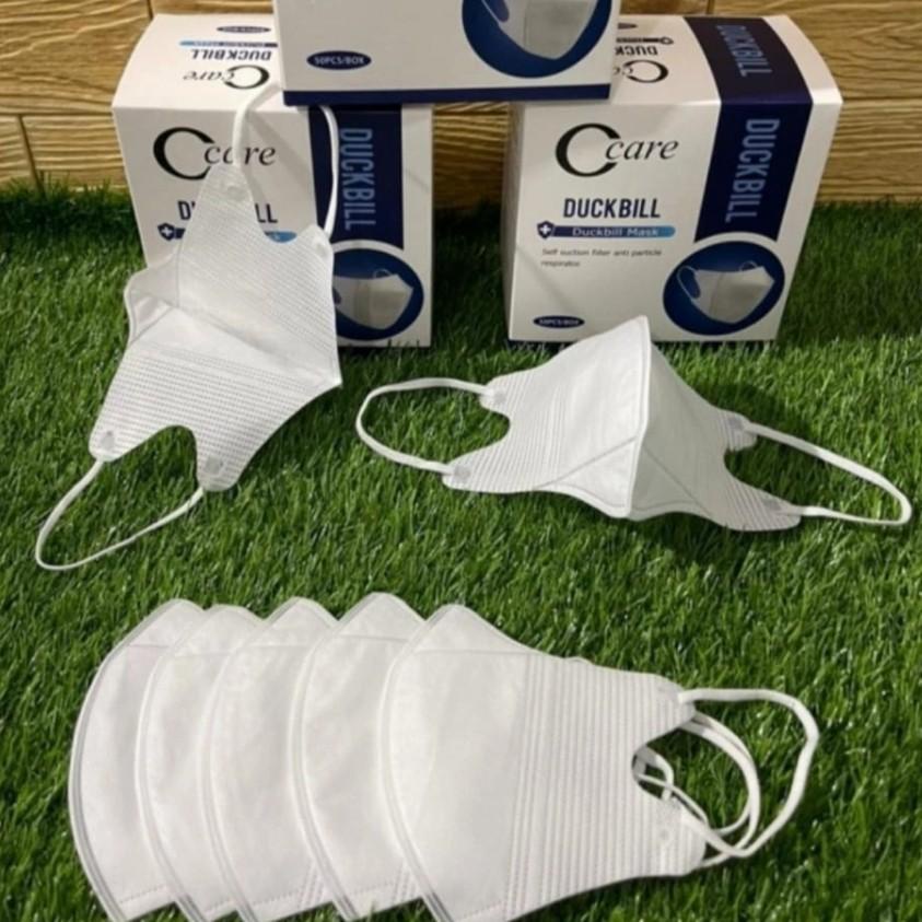 Buruan beli Masker duckbill Premium Garis Hidung Sensi Hitam Putih 1 BOX 50 pcs AI66 66