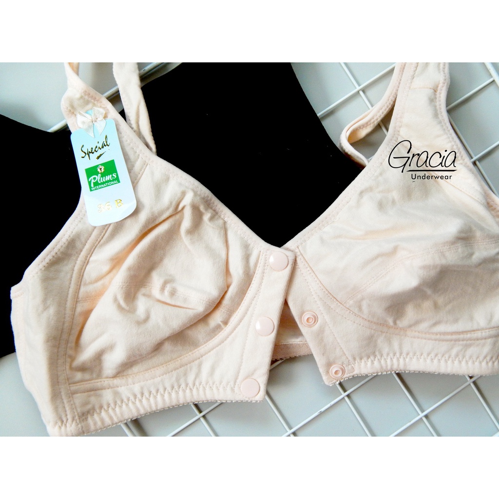 BH PLUM 211 CREAM Kancing Depan size 36 - 42