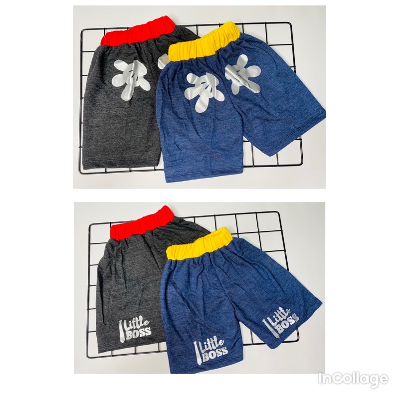 Celana katun denim anak laki-laki-celana little bos-celana Mickey 1-10 tahun