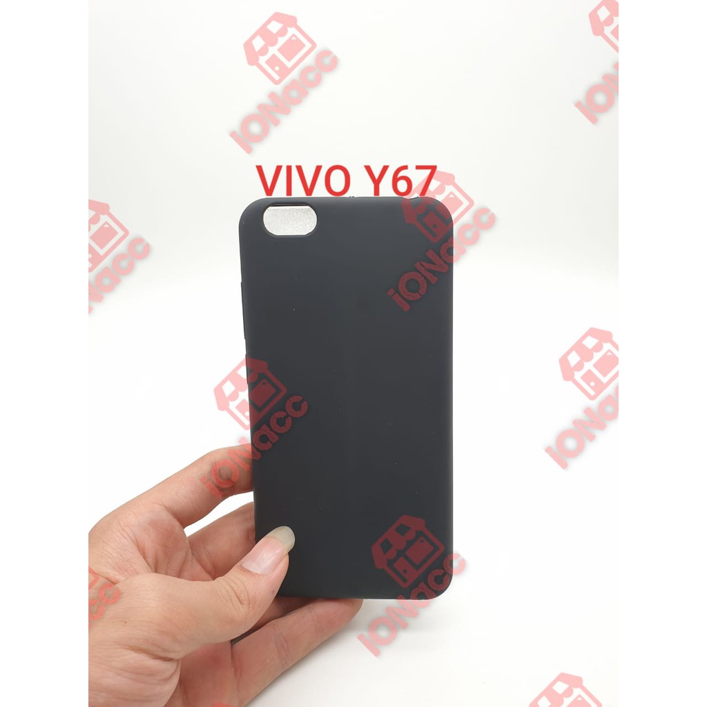 CASE SLIM MATTE VIVO Y67 - BLACK MATTE CASE POLOS