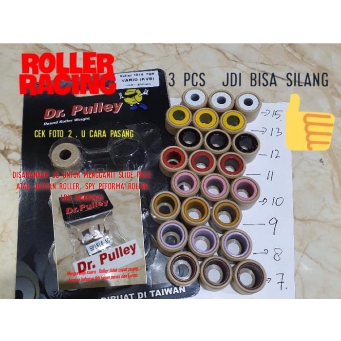 ROLLER RACING DR PULLEY HONDA VARIO 110 BEAT FI ESP SCOOPY FI ASLI ORI ORIGINAL Original