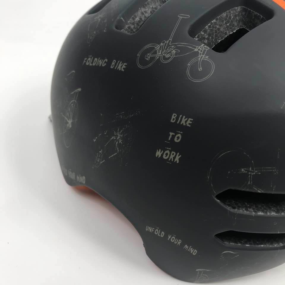 Helm Sepeda Singletrek1 CitiBike Teringan no.1 di DUNIA HBR UYM ORANGE