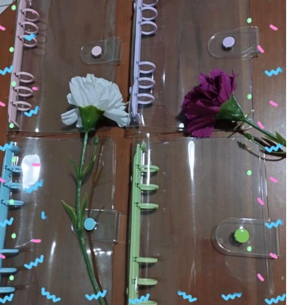 

Telah Hadir.. Binder A5 / A6 Cover PVC Transparan Tebal Jelly Case, Cover Warna, Besi Ring Warna & Polos / Clear Ring 6