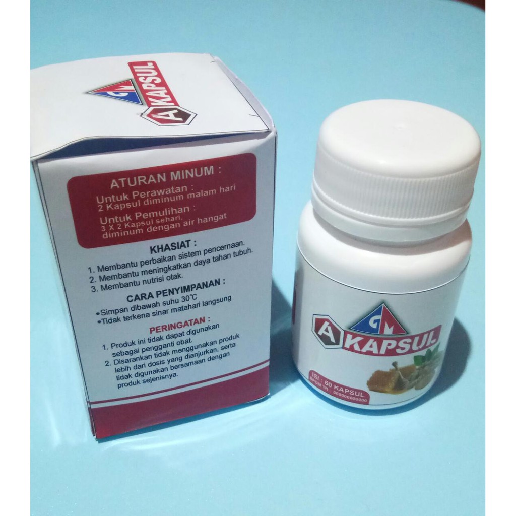 

GM A Kapsul Herbal Alami Membatu Daya Tahan Tubuh - Pencernaan - Nutrisi Otak