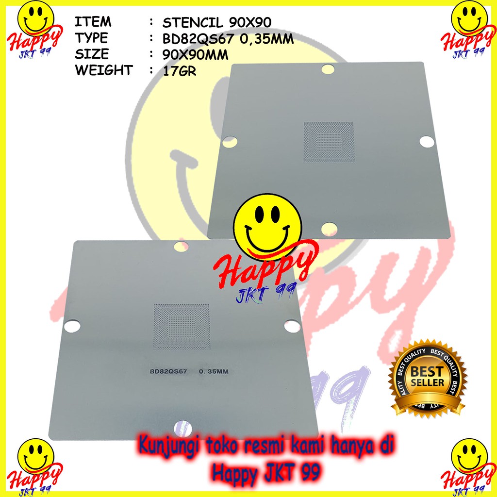 [ HAPPY JKT 99 ] STENCIL 90X90 BD82QS67 BQ82QS77 QS67 QS77 SLJ4K SLJ8B